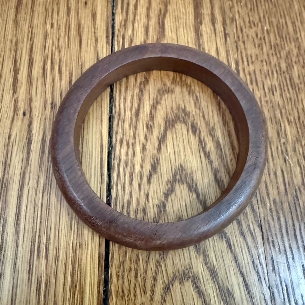 Trio of Natural Wooden Bangles - Picture 5 of 7